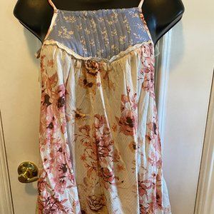 Boho Style Tank Top - Multi Colors Size S